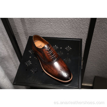 Zapatos casuales de hombre con correa de cuero en relieve